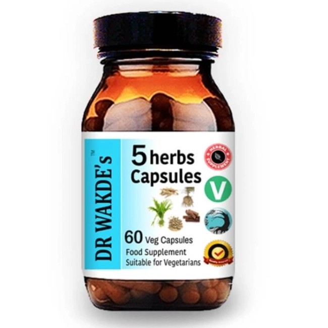 DR WAKDE’s 5  Билки за стимулиране на либидото, 60 капсули
