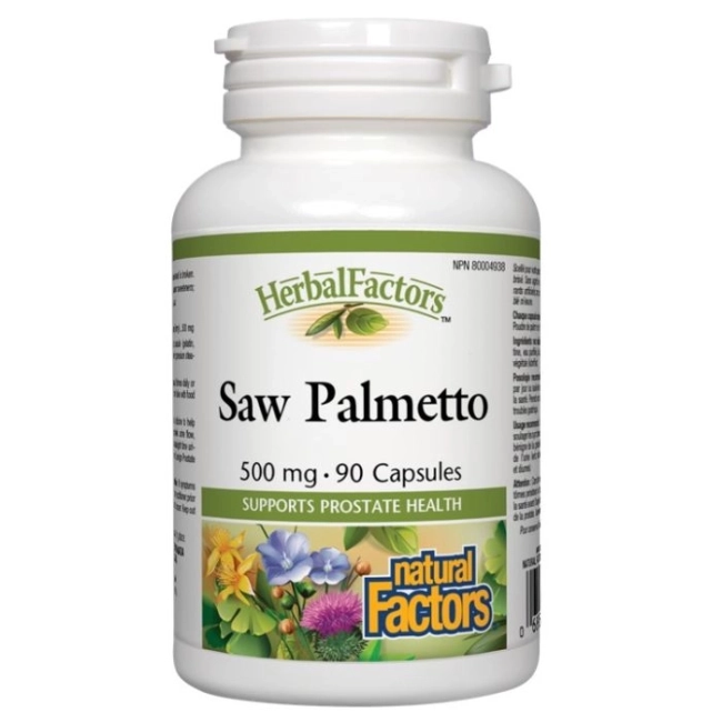 Natural Factors Saw Palmetto/ Сао Палмето 500 mg х 90 капсули