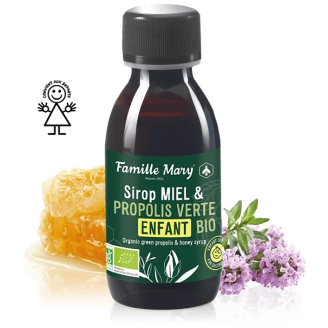 Famille Mary Сироп за деца с пчелен мед и зелен прополис (органик), 125 ml