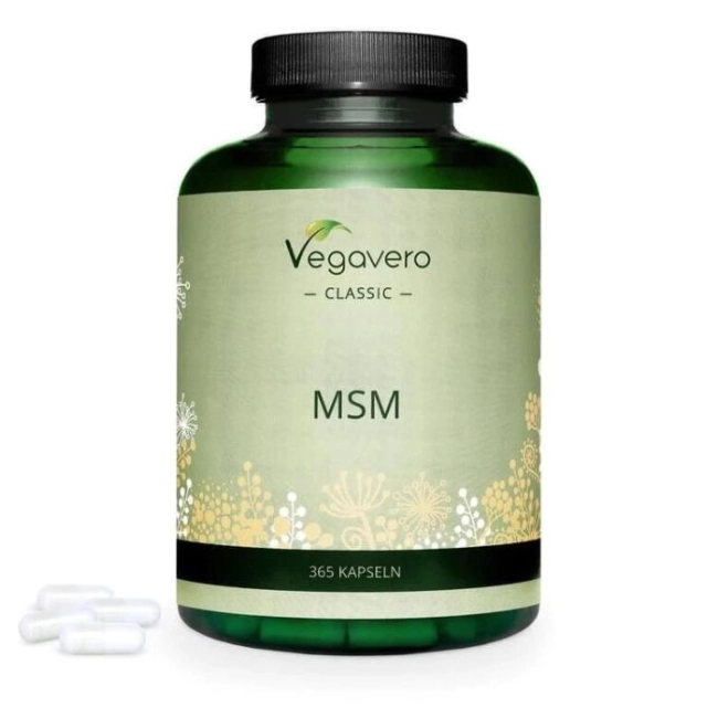 Vegavero MSM / МСМ / Метил-сулфонил-метан, 365 капсули, 100% Vegan