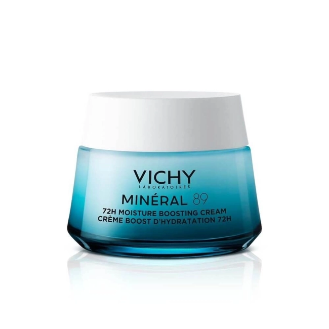 Vichy Minéral 89 Крем за интензивна хидратация за 72 часа с богата текстура за суха до много кожа, 50 мл