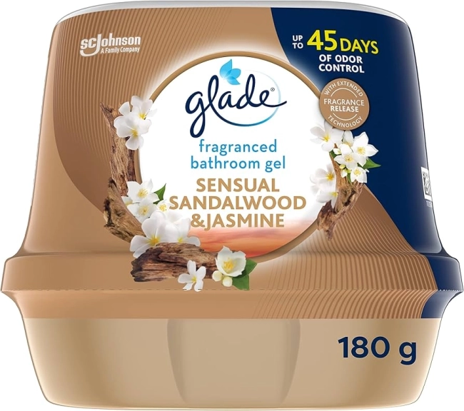 Glade Ароматизиращ гел за баня Сандалово дърво, 180 g