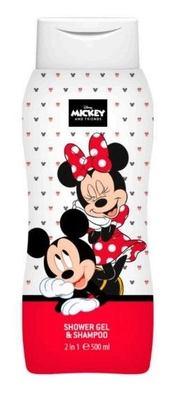 Детски душ гел 2 в 1 за коса и тяло Mickey 500 мл