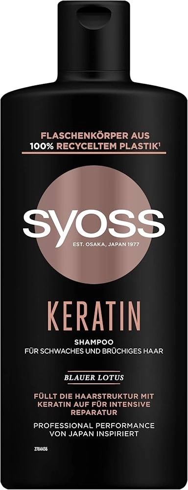 Syoss Keratin Шампоан с кератин за склонна към накъсване коса 440 мл