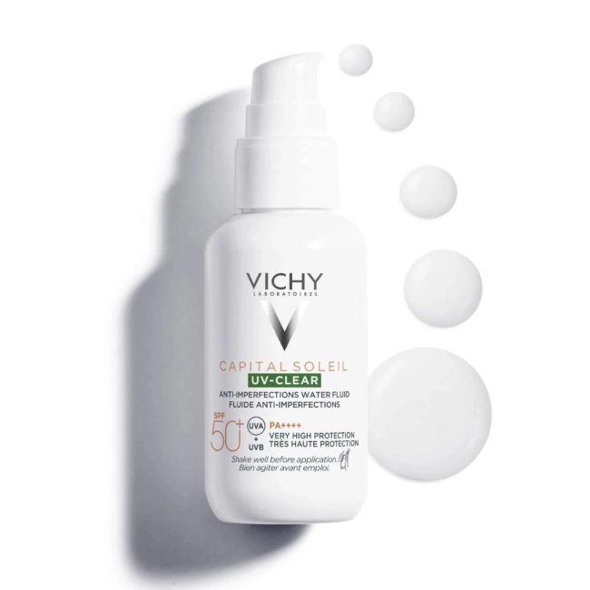 Vichy Capital Soleil UV-Clear SPF50+ Флуид против несъвършенства 40 мл