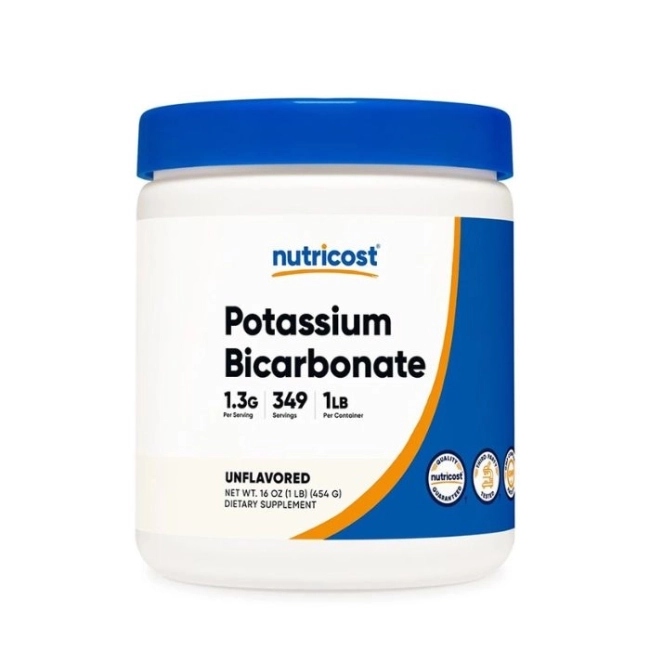 Nutricost Детокс, Клетъчен метаболизъм - Калиев Бикарбонат, 454 g прах