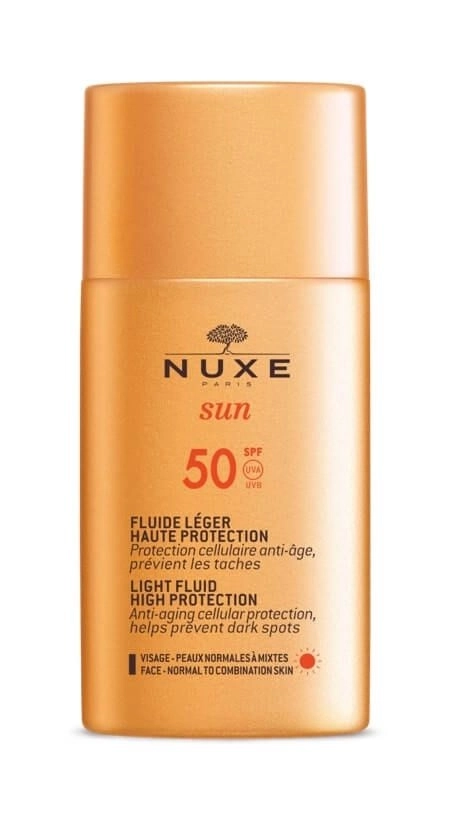 Nuxe Sun Слънцезащитен лек флуид за нормална към комбинирана кожа SPF50 50 мл