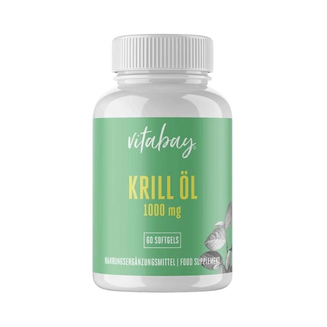 Vitabay Neptune Krill Öl / Масло от крил, 60 софтгел капсули