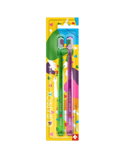 ДУО Curaprox четка за зъби CS 5460 Duo Power Smile Edition 2023 2 бр. блистер