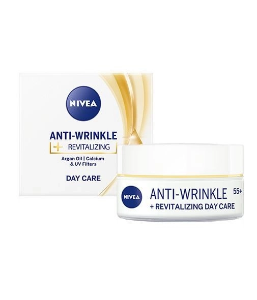 NIVEA Anti-Wrinkle Revitalizing Регенериращ дневен крем против бръчки 55+ 50 мл