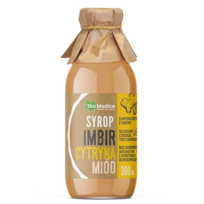 Ekamedica Имунитет - Джинджифил, лимон и пчелен мед, сироп 300 ml