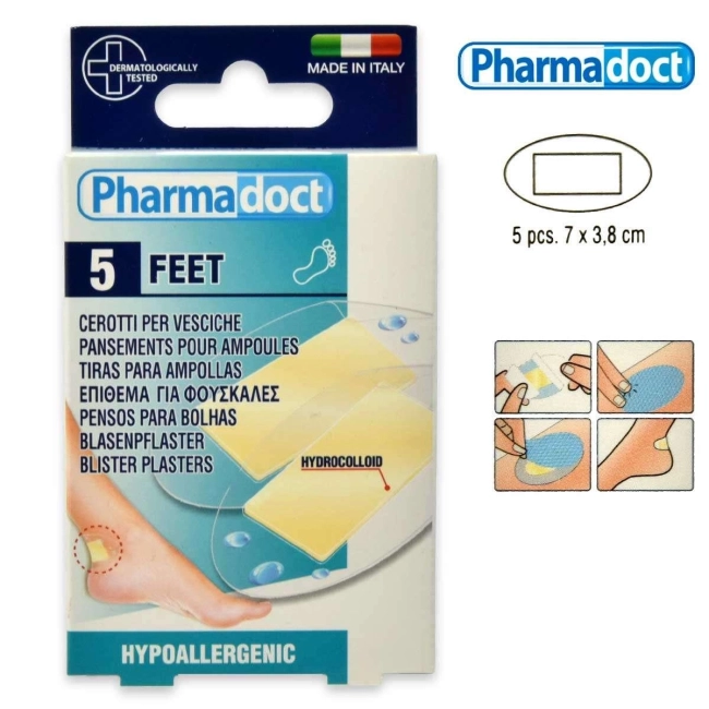 Pharmadoct Водонепропусклив хидроколоиден пластир 5 бр.