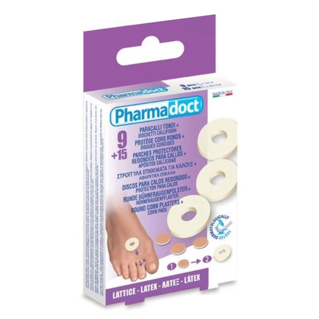 Pharmadoct Подложки кръгли латекс 9 бр. + 15 бр.