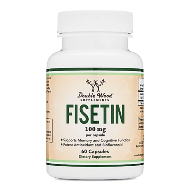 Double Wood Fisetin / Физетин, 100 mg, 60 капсули