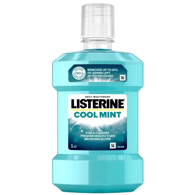 Listerine Cool Mint Вода за уста за ежедневна употреба 1 литър