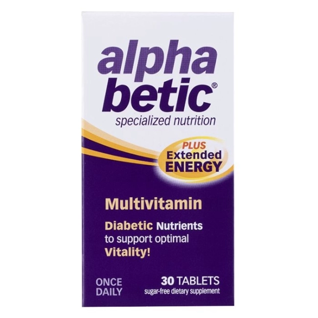 Nature’s Way Енергизиращи мултивитамини за диабетици - Alpha betic®, 30 таблетки