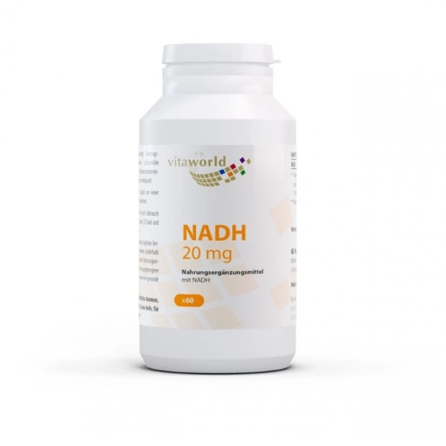 Vita World NADH / Никотинамид аденин динуклеотид 20 mg, 60 капсули