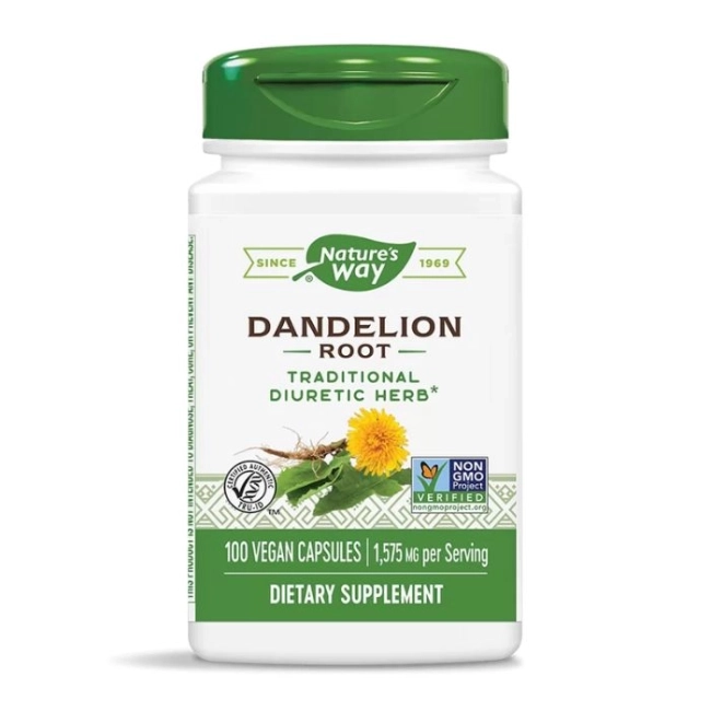 Nature’s Way Глухарче - Диуретик и хепатопротектор, 525 mg, 100 капсули