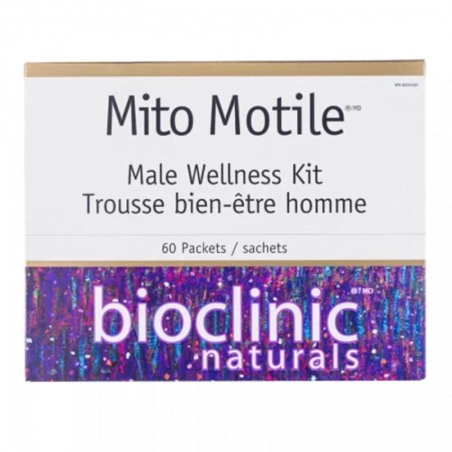 Natural Factors Фертилитет формула за мъже - Mito Motile™ Male Wellness Kit, 60 пакетчета
