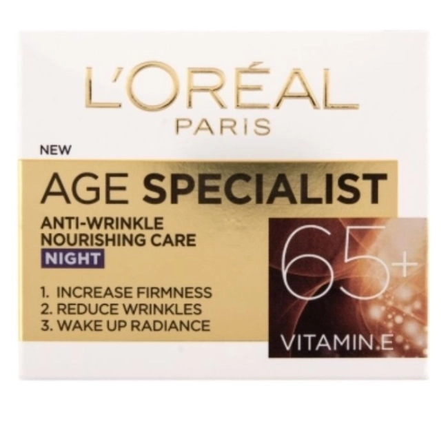 L'ORÉAL PARiS Нощен крем Age Specialist 65+, 50 ml