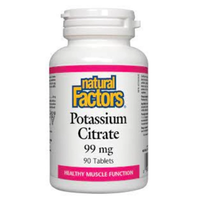 Natural Factors Potassium Citrate/ Калий (цитрат) 99 mg х 90 таблетки