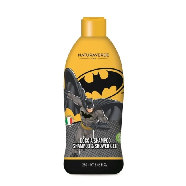 NATURAVERDE KIDS BATMAN ШАМПОАН ЗА КОСА И ТЯЛО  250МЛ.