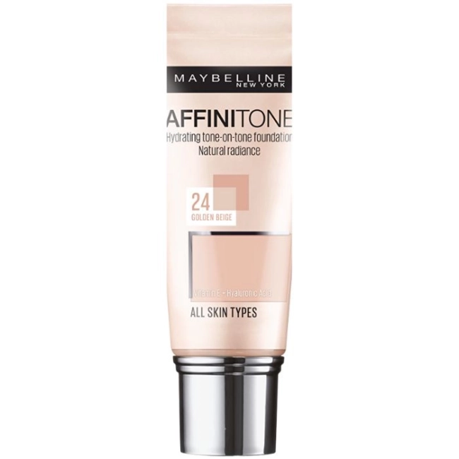 MAYBELLINE NEW YORK AFFINITONE Фон дьо тен 24 GOLDEN BEIGE, 30 мл.