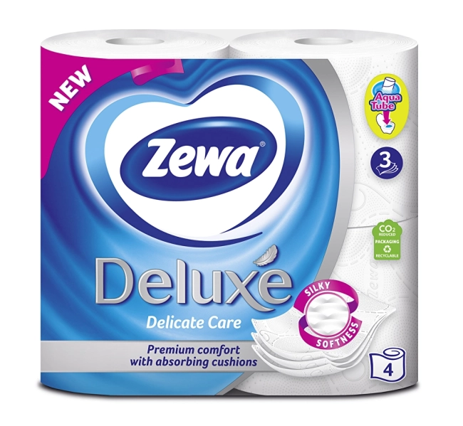 ZEWA Deluxe Delicate Care Тоалетна хартия 4 ролки
