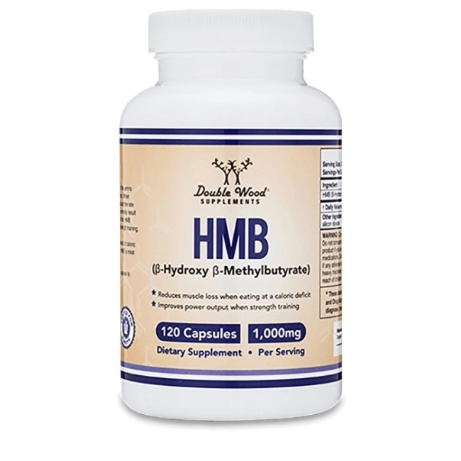 Double Wood HMB (β – Hydroxy β – Methylbutyrate) / Бета- хидрокси-бета-метилбутират, 120 капсули