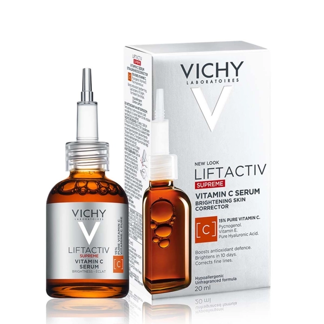 Vichy Liftactiv Supreme Vitamin C серум за блясък на кожата, 20 мл