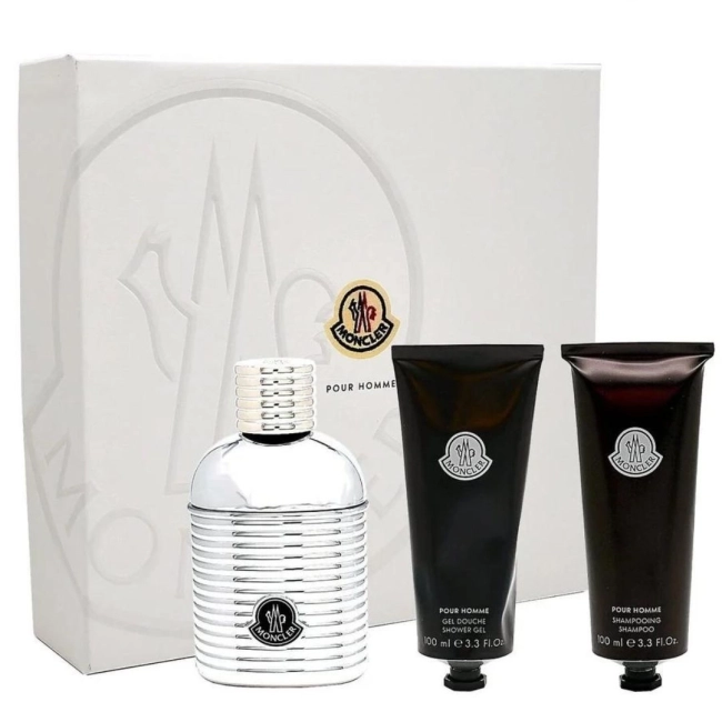 Moncler Pour Homme Комплект за Него - EdP 100 ml + Шампоан 100 ml + Душ-гел 100 ml