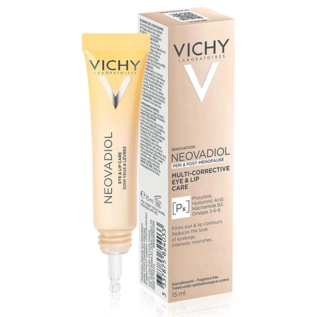 Vichy Neovadiol Eyes & Lips Мултикоригираща грижа за областта около очите и устните, 15 мл