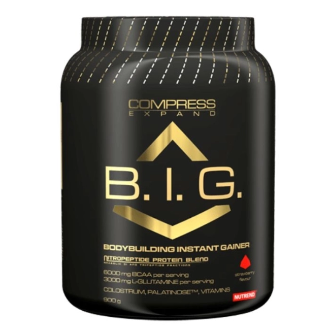 Nutrend Гейнъри за покачване на тегло Compress B.I.G.  910 грама с вкус на Ягода