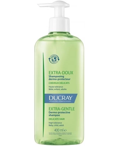 Ducray Extra-Doux Дермо-протективен шампоан за честа употреба 400 мл с помпа