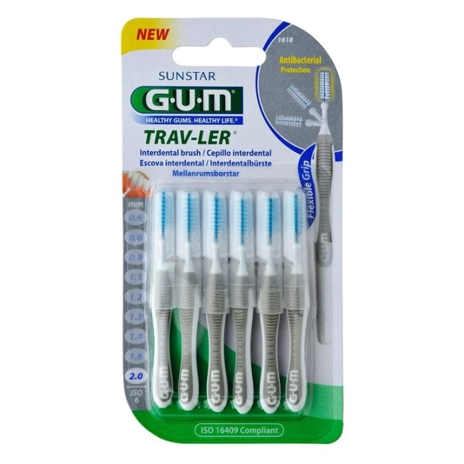 GUM Trav-Ler интердентална четка 2.0 мм 6 бр