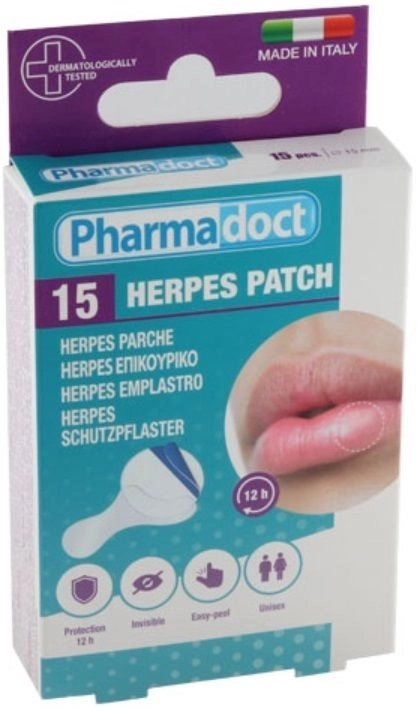Pharmadoct Пластири за лечение на херпеси 15 бр
