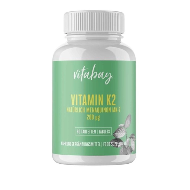 Vitabay Витамин К2 - Костна система, 200 mg x 90 таблетки
