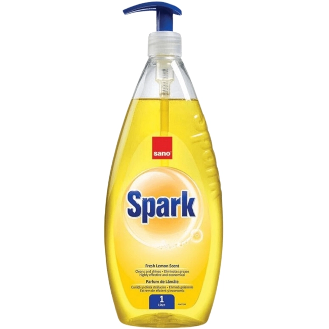 Sano Spark Lemon Scent Почистващ препарат за съдове 1л