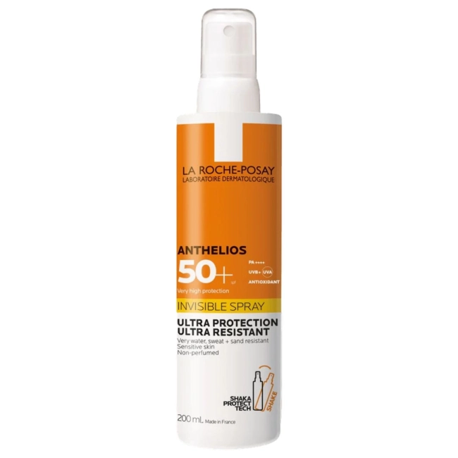 La Roche-Posay Anthelios SHAKA незабележим спрей за лице и тяло SPF50+ 200ml