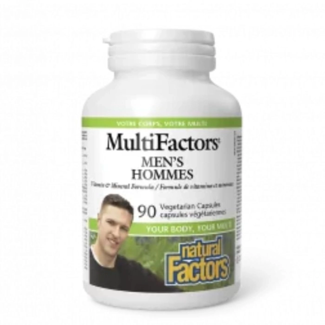 Natural Factors Витамини и Минерали за Мъже MultiFactors, 90 V капсули