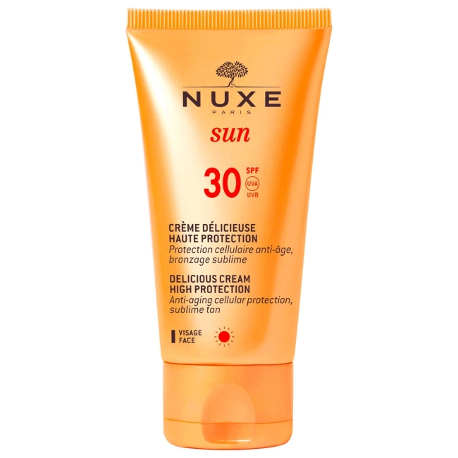 NUXE Sun Нежен слънцезащитен крем за лице SPF30 50 ml