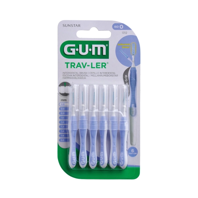 GUM интердентална четка за зъби 0,6 мм х 6 бр.TRAV-LER