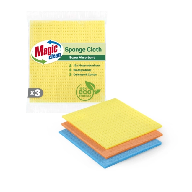 Magic Clean Попивателни Кърпи Биоразградими S 3 броя