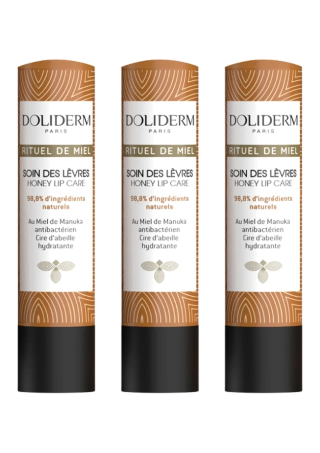 Doliderm Rituel de Miel Балсам за устни с екстракт от мед 4,2 гр. х 3бр