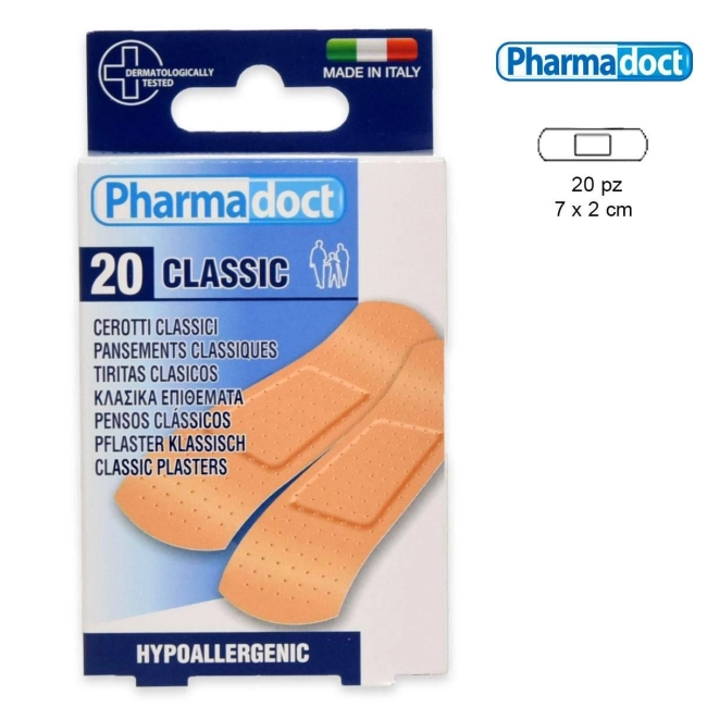 Pharmadoct Classic Водоустойчив пластир 20 бр