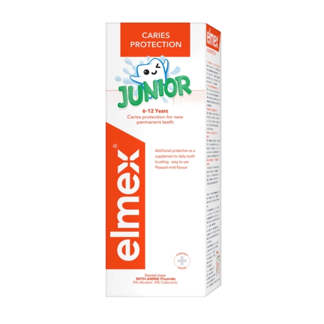 Elmex Junior Вода за уста 6-12 г 400 мл