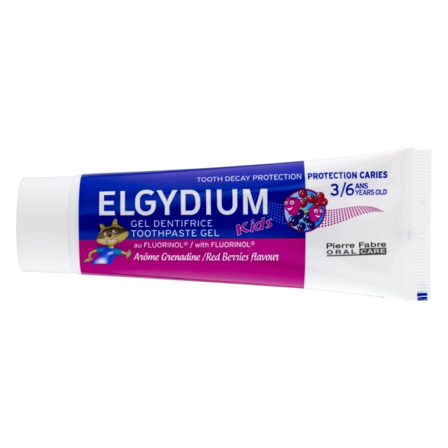 Elgydium Kids Гелообразна паста за зъби за защита от кариес с вкус на горски плодове 3-6 години50 мл