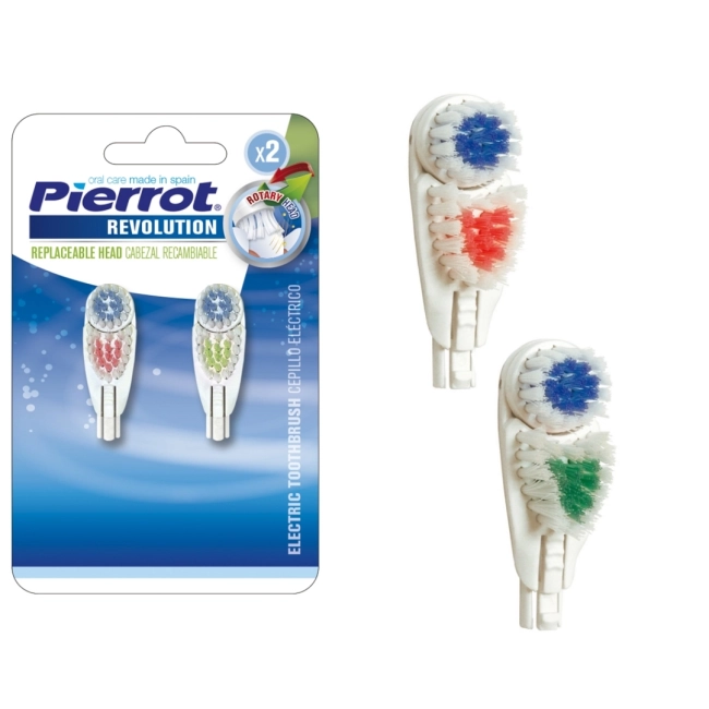 Pierrot Revolution Сменяема ротационна глава за Електрическа четка за зъби х2 бр.