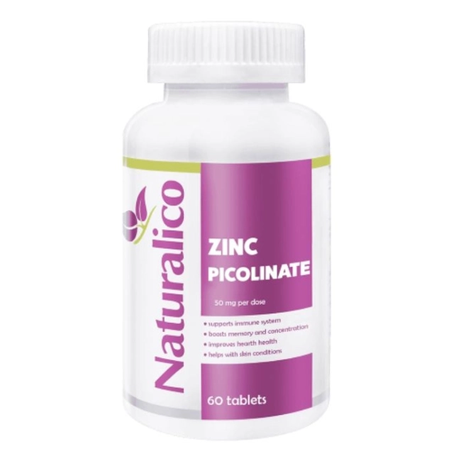 Naturalico Zinc Picolinate 50 мг 60 таблетки