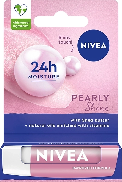 Nivea Балсам за устни с перлен блясък 4.8 г